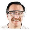 Astro OTG 3001 Wraparound Safety Glasses, Black Plastic Frame, Clear Lens2