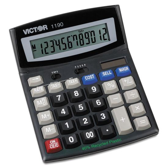 1190 Executive Desktop Calculator, 12-Digit LCD1