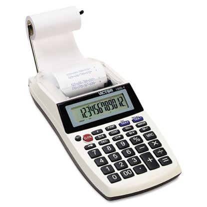 1205-4 Palm/Desktop One-Color Printing Calculator, Black Print, 2 Lines/Sec1