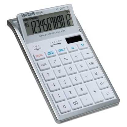 6400 Desktop Calculator, 12-Digit LCD1