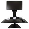 High Rise Standing Desk Workstation, 28" x 23" x 10.5" to 15.5", Black2