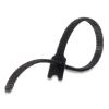 ONE-WRAP Pre-Cut Thin Ties, 0.25" x 8", Black, 25/Pack2