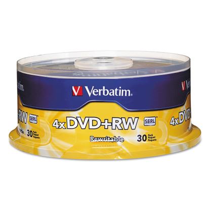 DVD+RW Rewritable Disc, 4.7 GB, 4x, Spindle, Silver, 30/Pack1
