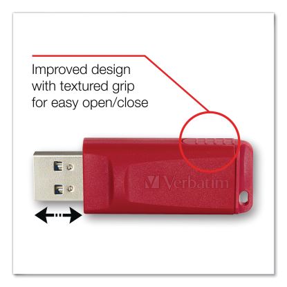 Store 'n' Go USB Flash Drive, 4 GB, Red1