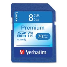 8GB Premium SDHC Memory Card, UHS-1 V10 U1 Class 10, Up to 70MB/s Read Speed1