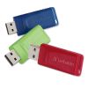 Store 'n' Go USB Flash Drive, 16 GB, Assorted Colors, 3/Pack1