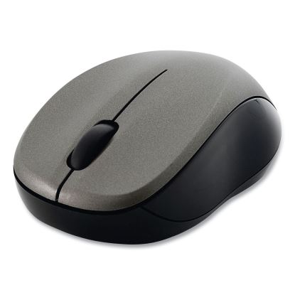 Silent Wireless Blue LED Mouse, 2.4 GHz Frequency/32.8 ft Wireless Range, Left/Right Hand Use, Graphite1