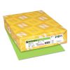 Color Cardstock, 65 lb Cover Weight, 8.5 x 11, Martian Green, 250/Pack1