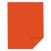 Color Cardstock, 65 lb Cover Weight, 8.5 x 11, Orbit Orange, 250/Pack2