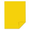 Color Cardstock, 65 lb Cover Weight, 8.5 x 11, Sunburst Yellow, 250/Pack2