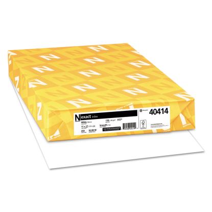 Exact Index Card Stock, 92 Bright, 110 lb Index Weight, 11 x 17, White, 250/Pack1