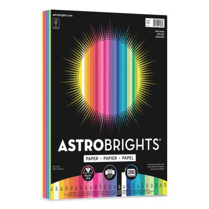 Color Paper - "Spectrum" Assortment, 24 lb Bond Weight, 8.5 x 11, 25 Assorted Spectrum Colors, 200/Pack1