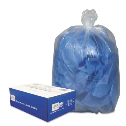 Linear Low-Density Can Liners, 10 gal, 0.6 mil, 24" x 23", Clear, 500/Carton1