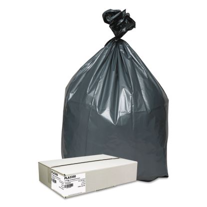 Can Liners, 33 gal, 1.35 mil, 33" x 40", Gray, 50/Carton1