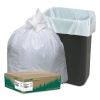 Linear-Low-Density Recycled Tall Kitchen Bags, 13 gal, 0.85 mil, 24" x 33", White, 150/Box2