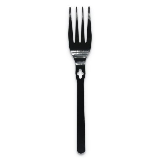 Fork WeGo Polystyrene, Fork, Black, 1000/Carton1