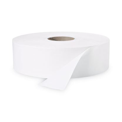 Jumbo Roll Bath Tissue, Septic Safe, 2 Ply, White, 3.4" x 1000 ft, 12 Rolls/Carton1