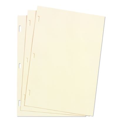 Looseleaf Minute Book Ledger Sheets, 11 x 8.5, Ivory, Loose Sheet, 100/Box1