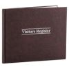 Visitor Register Book, 5 Column Format, Red Cover, 10.5 x 8.5 Sheets, 112 Sheets/Book2