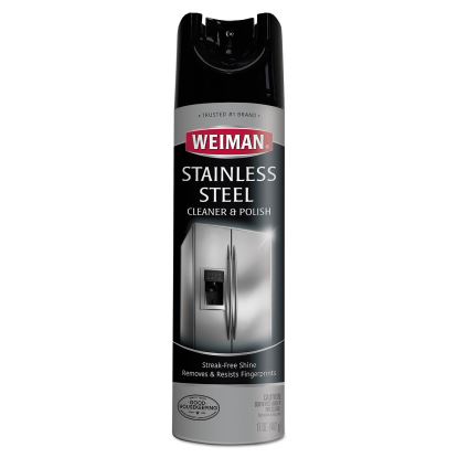Stainless Steel Cleaner and Polish, 17 oz Aerosol, 6/Carton1
