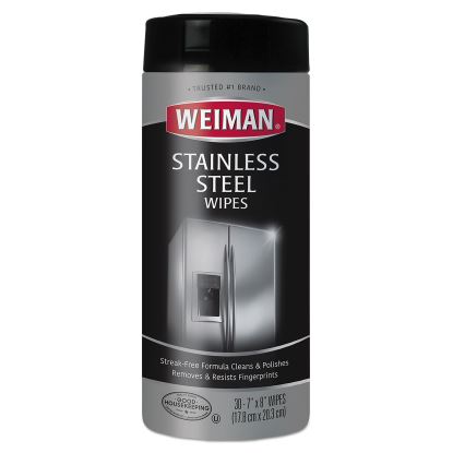 Stainless Steel Wipes, 7 x 8, 30/Canister, 4 Canisters/Carton1