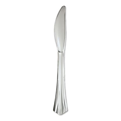 Heavyweight Plastic Knives, Silver, 7 1/2", Reflections Design, 600/Carton1