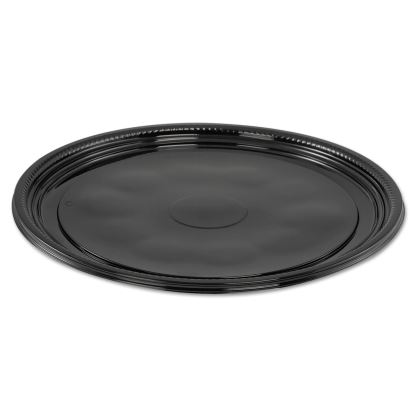 Caterline Casuals Thermoformed Platters, 12" Diameter, Black. 25/Carton1