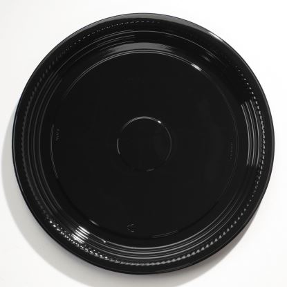 Caterline Casuals Thermoformed Platters, 16" Diameter, Black, 25/Carton1