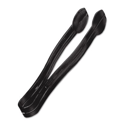 Plastic Tongs, 9 Inches, Black, 48/Case1