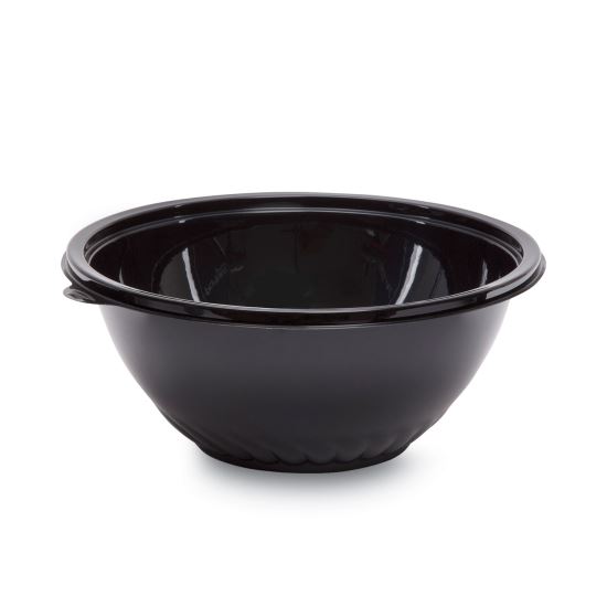 Caterline Pack n' Serve Plastic Bowl, 160 oz, 12" Diameter x 5"h, Black, 25/Carton1