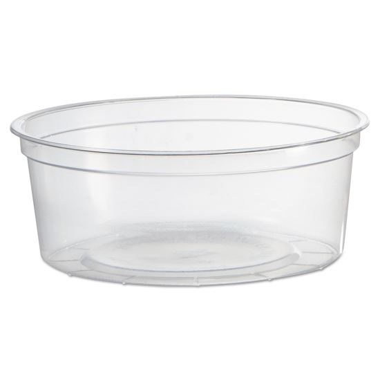 Deli Containers, 8 oz, Clear, 50/Pack, 10 Pack/Carton1