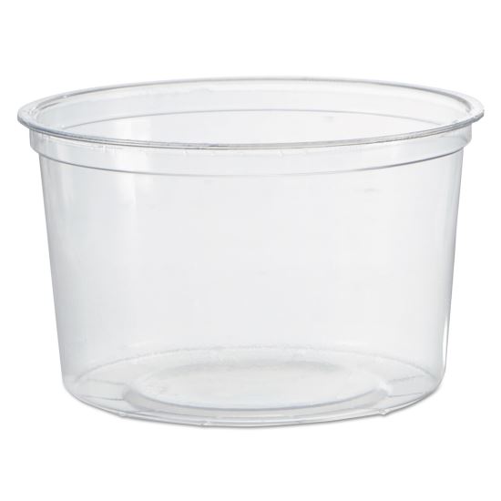 Deli Containers, 16 oz, Clear, 50/Pack, 10 Packs/Carton1