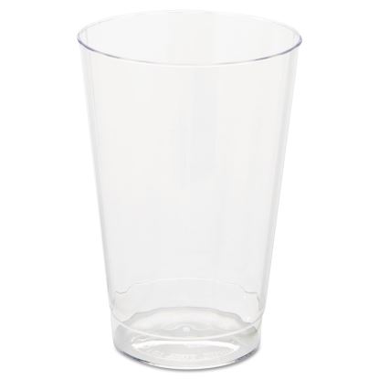 Classic Crystal Plastic Tumblers, 12 oz, Clear, Fluted, Tall, 20 Pack, 12 Packs/Carton1