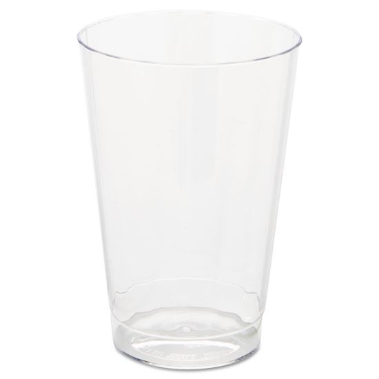 Classic Crystal Plastic Tumblers, 12 oz, Clear, Fluted, Tall, 20 Pack, 12 Packs/Carton1