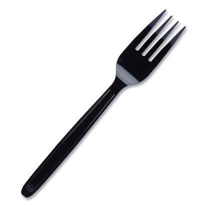 Cutlery for Cutlerease Dispensing System, Fork, 6", Black, 960/Box1