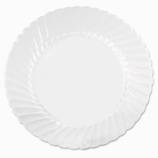 Classicware Plates, Plastic, 10.25" dia, Clear, 18/Bag, 8 Bags/Carton1