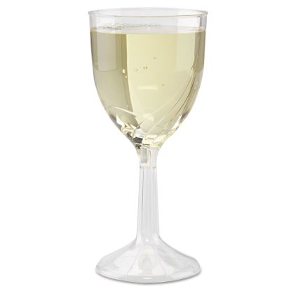 Classicware One-Piece Wine Glasses, 6 oz, Clear, 10/Pack, 10 Packs/Carton1