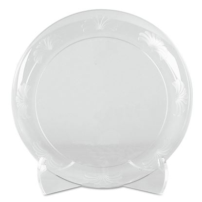 Designerware Plates, Plastic, 6" dia, Clear, 18/Pack, 10 Packs/Carton1