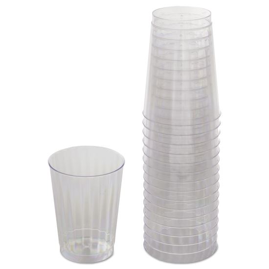 Classicware Tumblers, 10 oz, Plastic, Clear, 16/Pack1