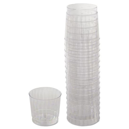 Classicware Tumblers, 9 oz, Plastic, Clear, Rocks Glass, 16/Bag, 15 Bag/Carton1