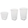 Classicware Tumblers, 9 oz, Plastic, Clear, 16/Pack2