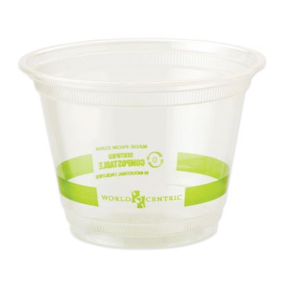 PLA Clear Cold Cups, 9 oz, Clear, 1,000/Carton1