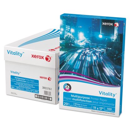 Vitality Multipurpose Print Paper, 92 Bright, 20 lb Bond Weight, 11 x 17, White, 500/Ream1