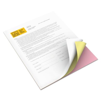 Revolution Carbonless 3-Part Paper, 8.5 x 11, Pink/Canary/White, 5, 010/Carton1