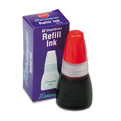 Refill Ink for Xstamper Stamps, 10ml-Bottle, Red1
