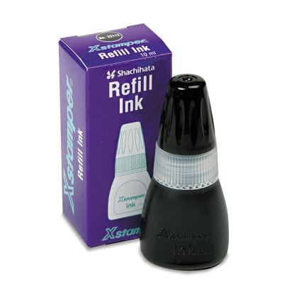 Refill Ink for Xstamper Stamps, 10 mL Bottle, Black1