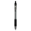 Z-Grip Ballpoint Pen, Retractable, Medium 1 mm, Black Ink, Clear Barrel, 24/Pack2