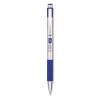 F-301 Ballpoint Pen, Retractable, Fine 0.7 mm, Blue Ink, Stainless Steel/Blue Barrel1