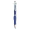 GR8 Gel Pen, Retractable, Medium 0.7 mm, Blue Ink, Blue/Silver Barrel, Dozen2