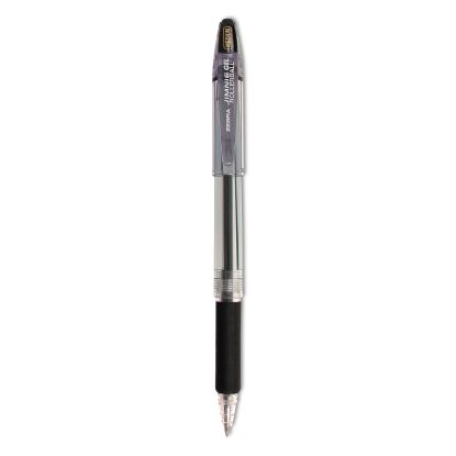 Jimnie Gel Pen, Stick, Medium 0.7 mm, Black Ink, Smoke Barrel, Dozen1